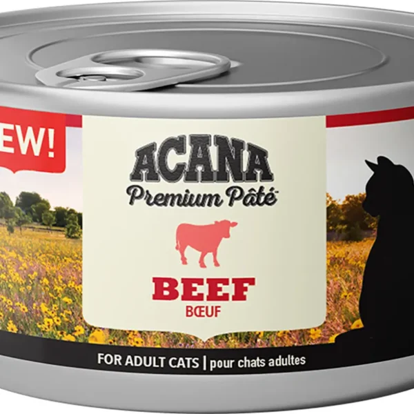 Acana feline premium paté de ternera 24x85g - comida húmeda saludable para gatos