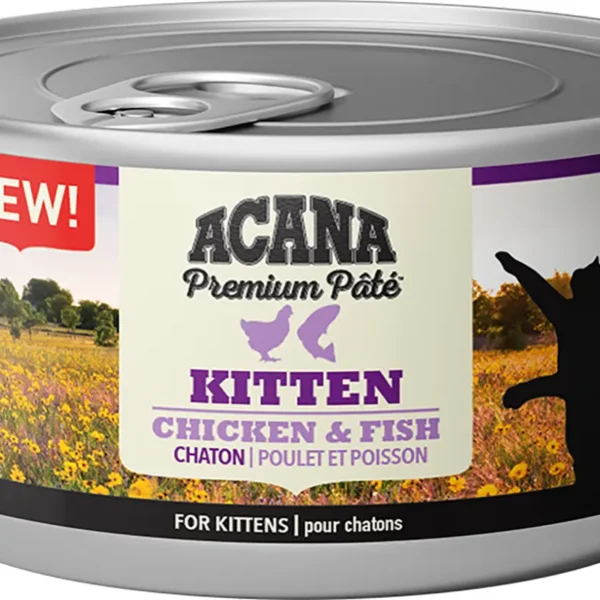 Acana feline premium pate kitten 24x85g - nutritious wet food for healthy cats