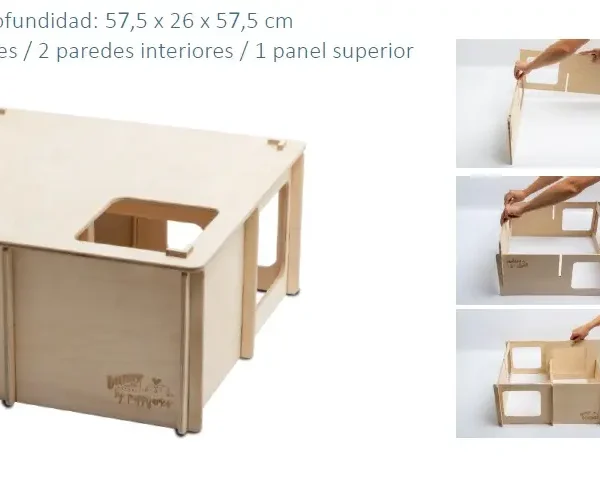 Laberinto para conejos 57,5x26x57,5cm - juguete ideal para mascotas