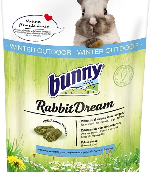 Bunny alimento sueno conejo enano invierno exterior 1.5kg