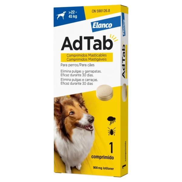 Adtab perro 900mg 22-45kg masticable 1cpd