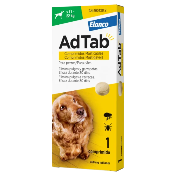 Adtab perro 450mg 11-22kg masticable 1cpd