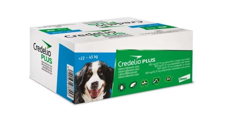 CREDELIO PLUS PERRO 900MG 22-45KG 18 Comprimidos – Antiparasitario Oral de Amplio Espectro, Pulgas, Garrapatas y Parásitos Internos