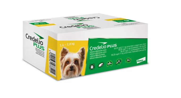 CREDELIO PLUS PERRO 56MG 1,3-2,5KG 18 Comprimidos – Antiparasitario Oral de Amplio Espectro, Pulgas, Garrapatas y Parásitos Internos