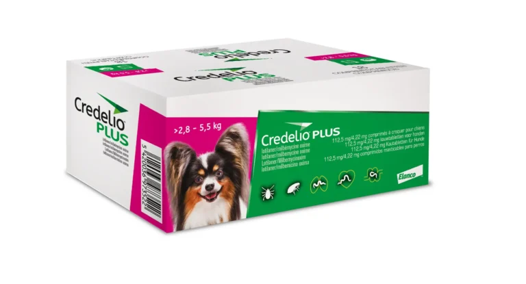 CREDELIO PLUS PERRO 112MG 2,5-5,5KG 18 Comprimidos – Antiparasitario Oral de Amplio Espectro, Pulgas, Garrapatas y Parásitos Internos