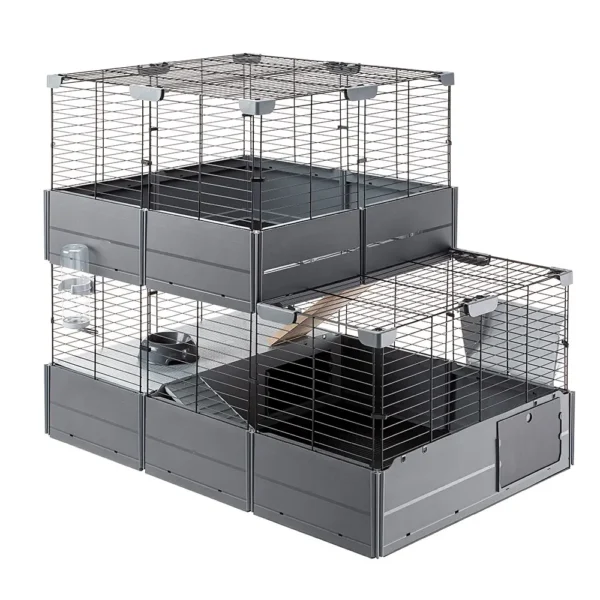Ferplast jaula multipla double negro 107,5x72x96,5cm