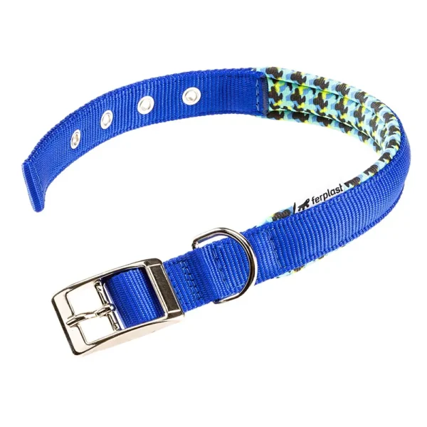 Collar para perros ferplast daytona fantasy c25 45 azul: comodidad y estilo