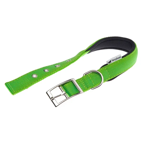 Collar para perros ferplast daytona c25 53 verde - comodidad y estilo