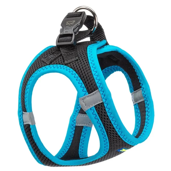 Ferplast Kaori PS harness hitam dan biru: kenyamanan dan gaya untuk hewan peliharaan Anda