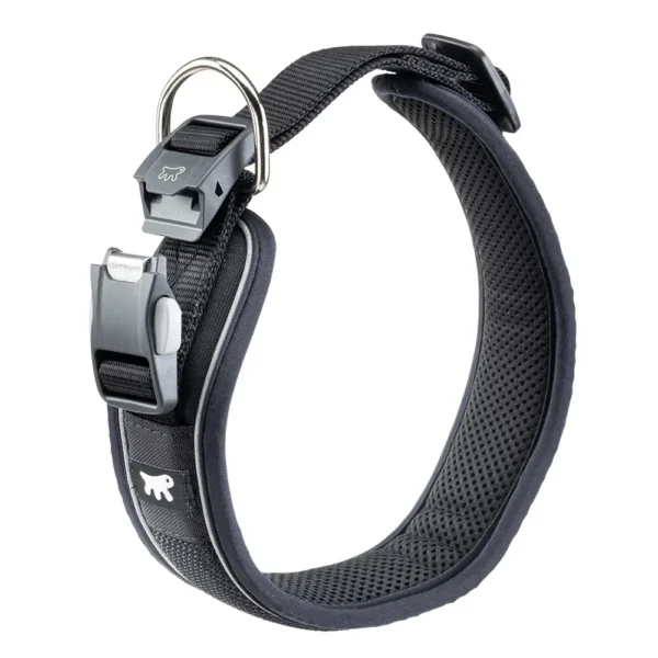 Collar de nylon negro ferplast genius c25/55: resistencia y estilo para tu mascota
