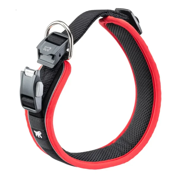 Collar de nylon rojo ferplast genius c25/65: comodidad y estilo para tu mascota