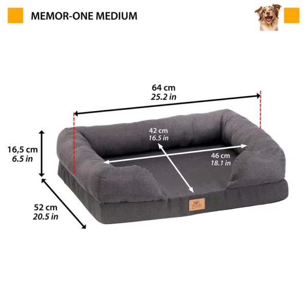 Ferplast cama viscoelastica memor one m 64x52x16,5cm