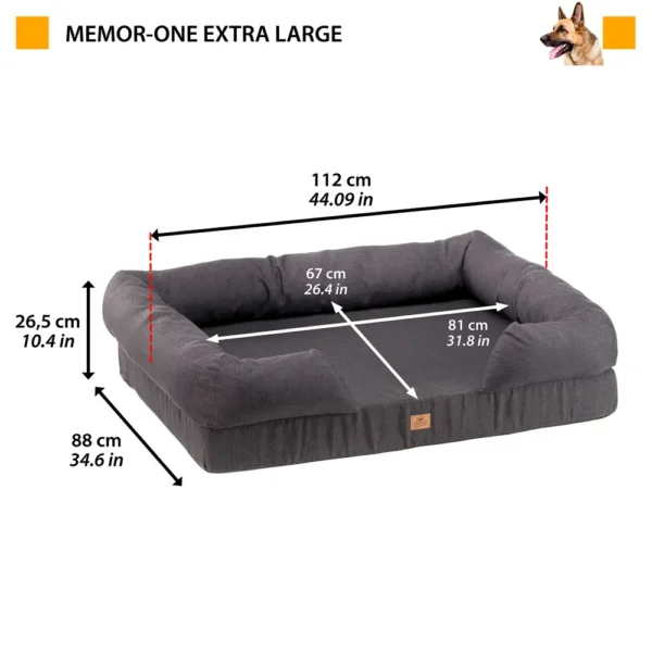 Ferplast cama viscoelastica memor one xl 112x88x26,5cm