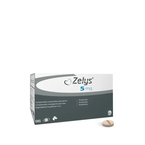Zelys Pimobendan Comprimidos Masticables para Perros – 5 mg - 96 Comprimidos