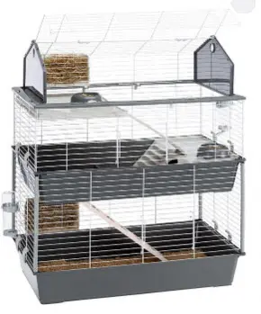 Ferplast jaula 3 pisos para conejos cage barn 100 blanco