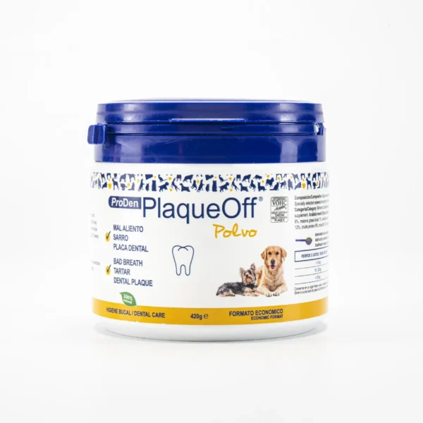 Plaqueoff perro gato polvo 420gr