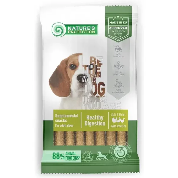 Natural detox snack para perros adultos - salud digestiva con aves y corazón 110g