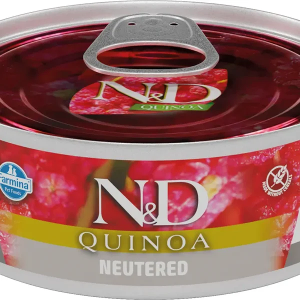 Farmina nd quinoa neutered cat food - 24x80g wet healthy nutrition for cats