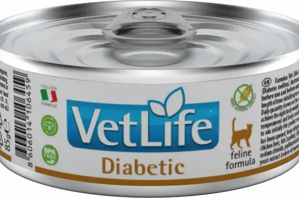 Comida para gatos diabéticos farmina vet life 12x85 gramos – salud y nutrición óptima