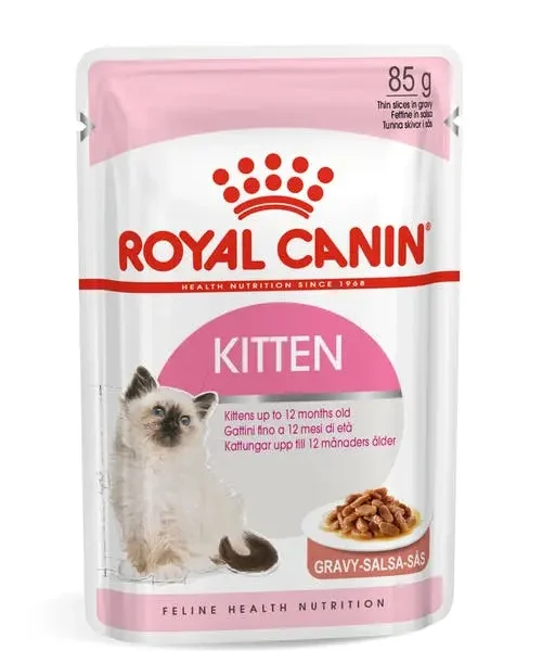 Royal feline kitten salsa pouch 12x85g - comida húmeda saludable para gatos