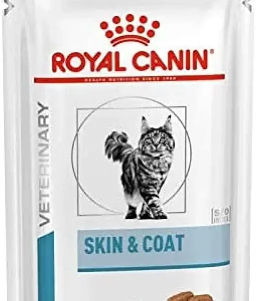 Krmivo pre mačky Royal Vet Feline: 12 x 85 g balenie pre zdravú kožu a srsť