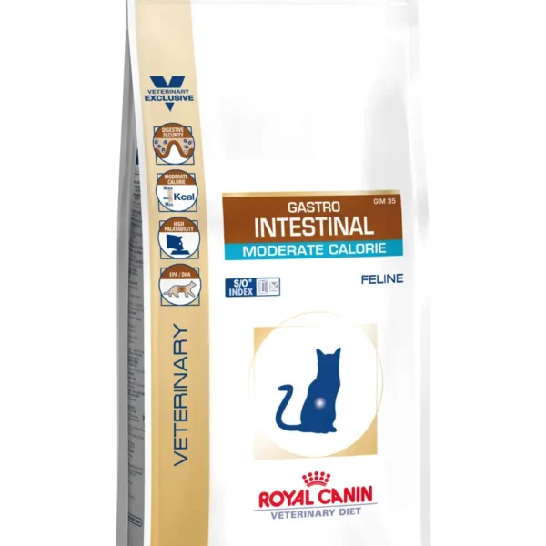 Pienso royal vet feline gastro intestinal moderate 4kg: salud digestiva para gatos