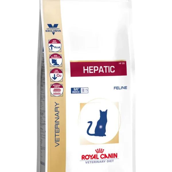 Pienso royal vet feline hepatic hf26 4kg: salud hepática para gatos