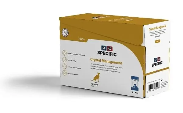 Alimento para gatos specific feline fcw-p: manejo de cristales - caja 12x85g