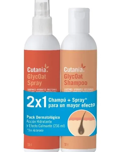 Cutania glycoat pack champu 236ml+spray 236ml (ndr) (ndr)
