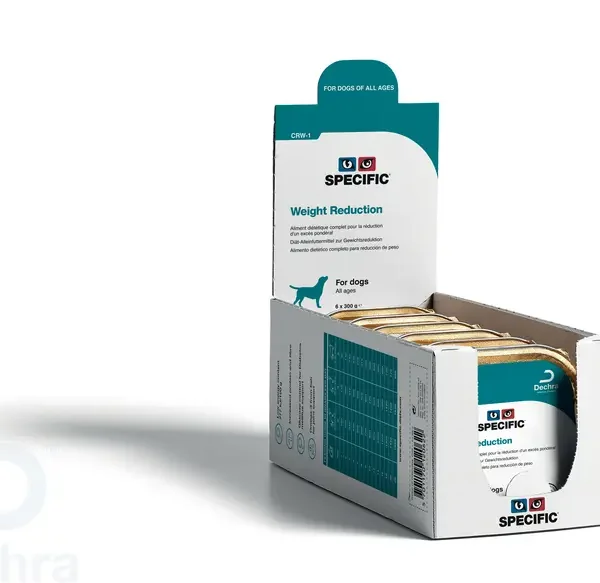 Comida para perros specific canine adult crw-1: reducción de peso, pack 6x300gr - controla el peso de tu mascota