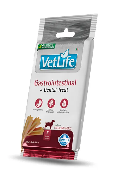 Farmina vet life gastro intestinal para perros medianos 15x110 gramos - salud digestiva óptima