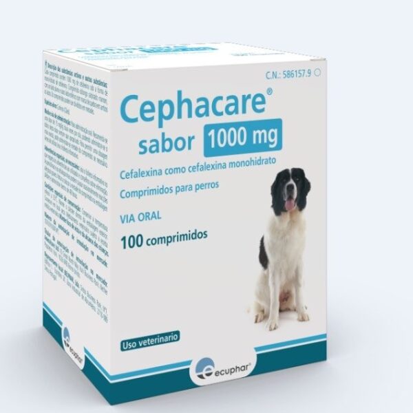 Cephacare sabor perro 1000mg 100 comprimidos